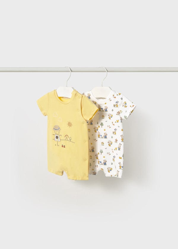 Mayoral Usa Inc Mayoral Short Sleeve Romper, 2 Styles Available - Little Miss Muffin Children & Home