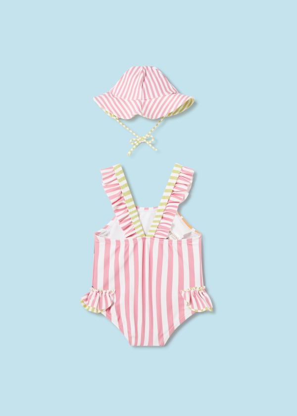 Mayoral Usa Inc Mayoral Swimsuit & Hat Set for Baby Girl in Nectar - Little Miss Muffin Children & Home