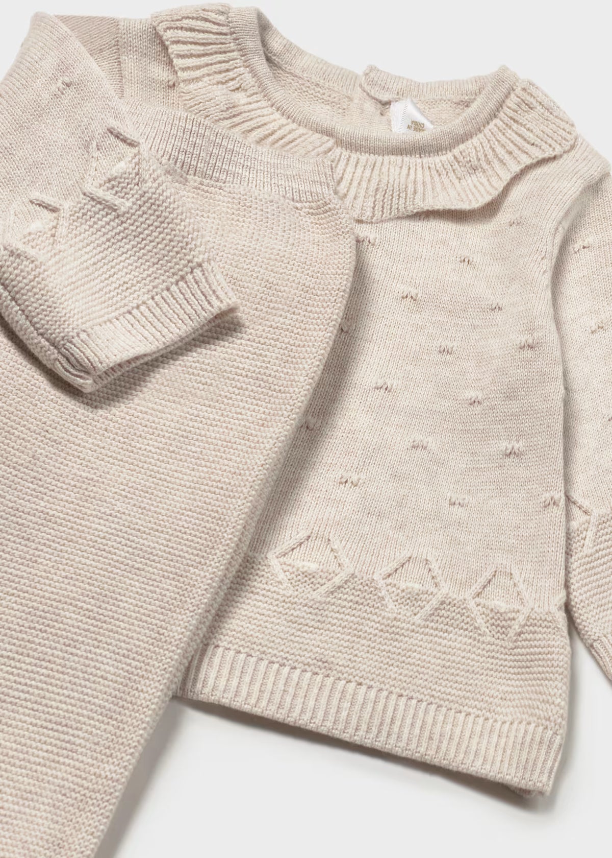 Newborn 3-Piece Knit Set with Hat
