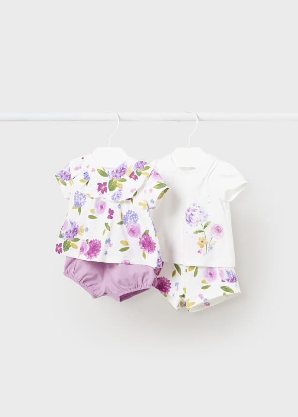 Mayoral Usa Inc Mayoral Floral 2-Piece Short Set - Little Miss Muffin Children & Home