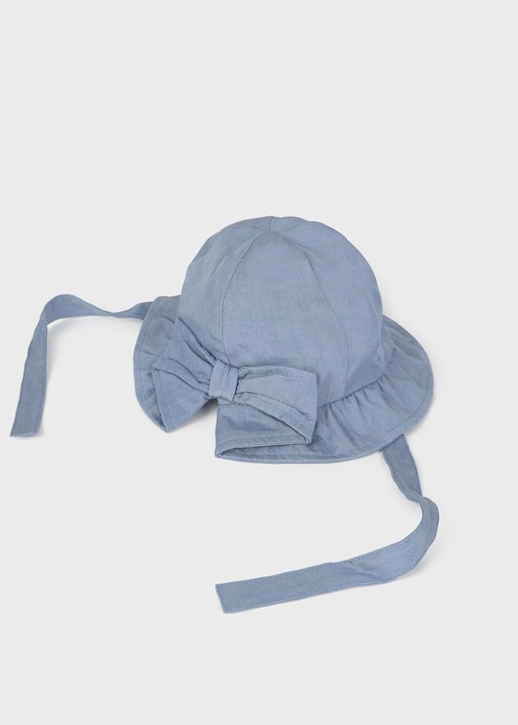 Mayoral Usa Inc Mayoral Newborn Bow Bucket Hat in Bluestone - Little Miss Muffin Children & Home