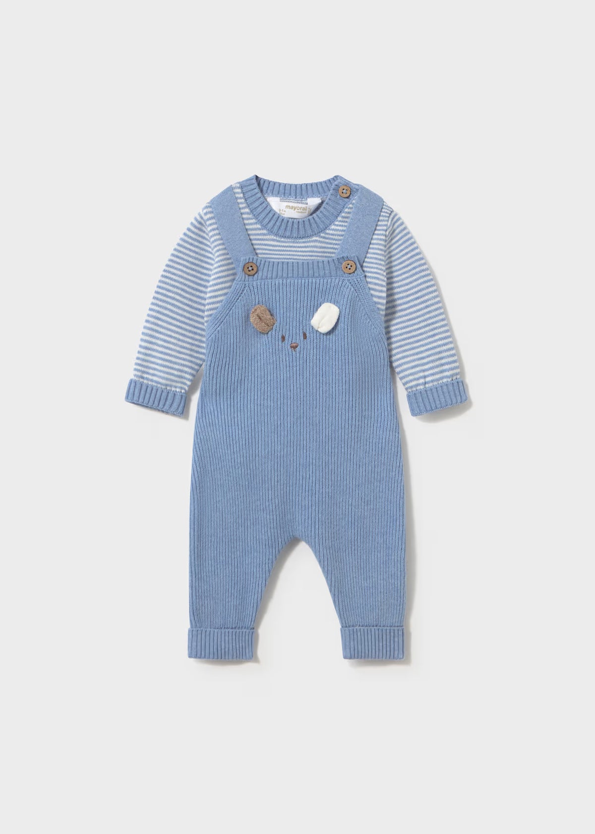 Newborn Overalls & Sweater Set, 2 Colors Available