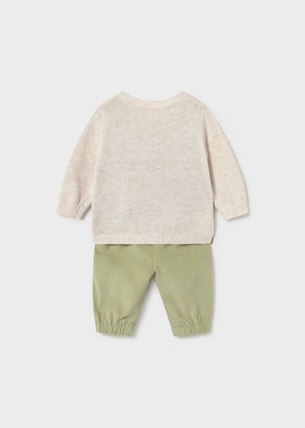 Newborn Jacquard Sweater & Pants Set