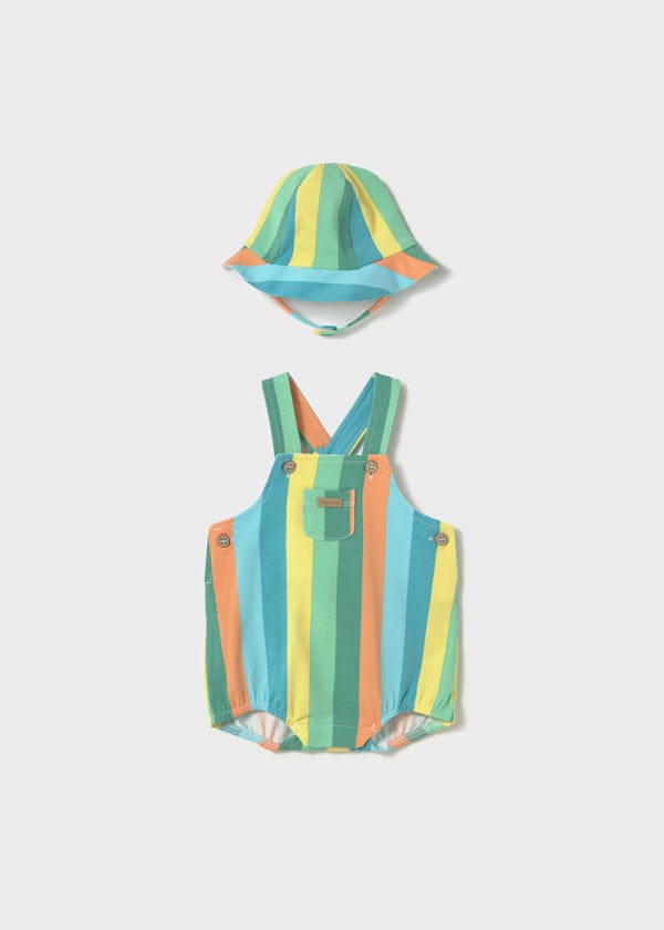 Mayoral Usa Inc Mayoral Bubble Romper with Hat - Little Miss Muffin Children & Home