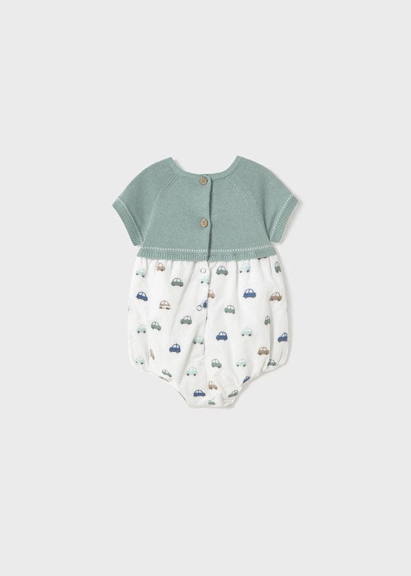 Mayoral Usa Inc Mayoral Short Sleeve Combo Romper - Little Miss Muffin Children & Home
