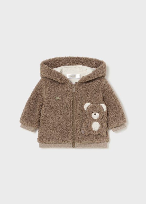Mayoral Usa Inc Mayoral Hooded Fleece Jacket in Heather Tiramisu - Little Miss Muffin Children & Home