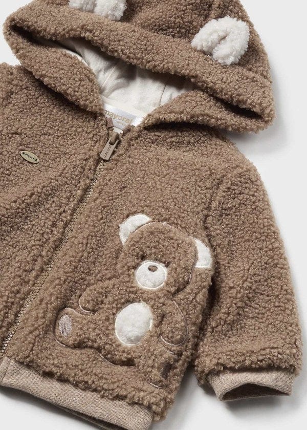 Mayoral Usa Inc Mayoral Hooded Fleece Jacket in Heather Tiramisu - Little Miss Muffin Children & Home