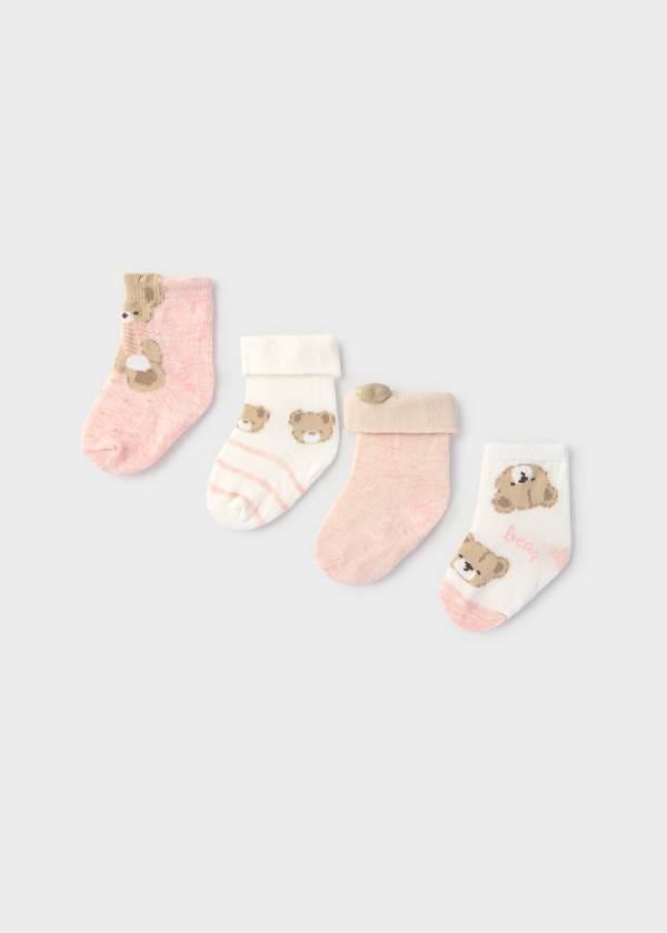 4-Pack Newborn Socks Set, 2 Colors Available