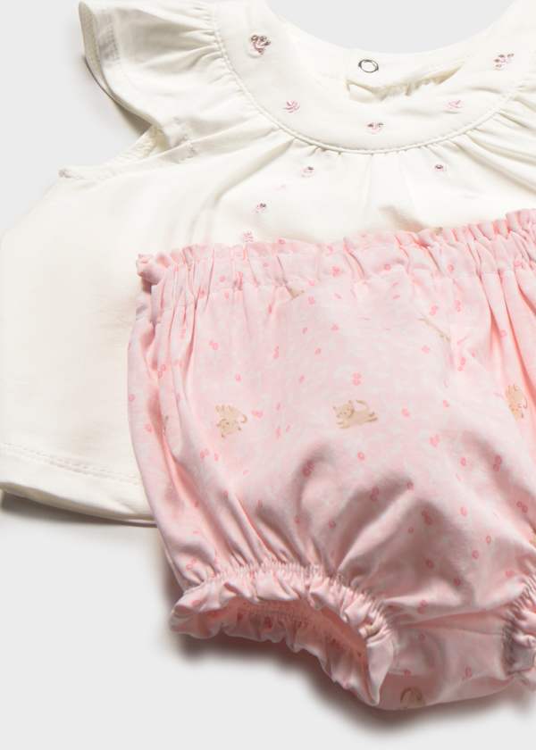 Newborn Knit 2 Piece Set in Baby Pink
