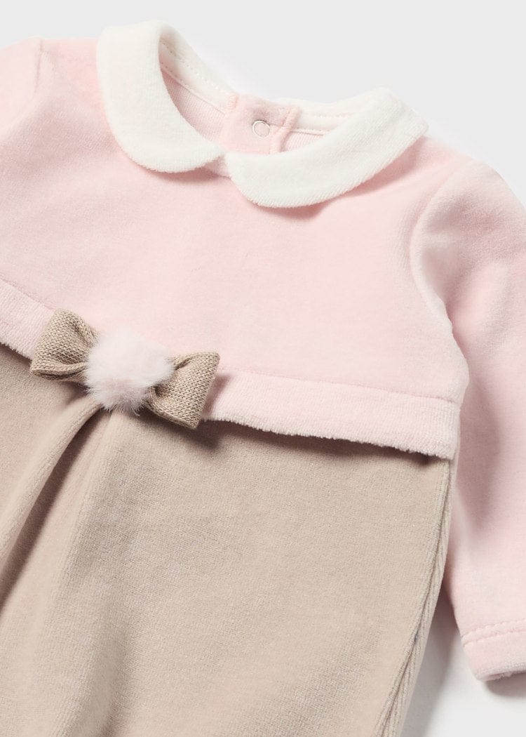 Mayoral Usa Inc Mayoral Girl One-Piece with Beret in Blush - Little Miss Muffin Children & Home