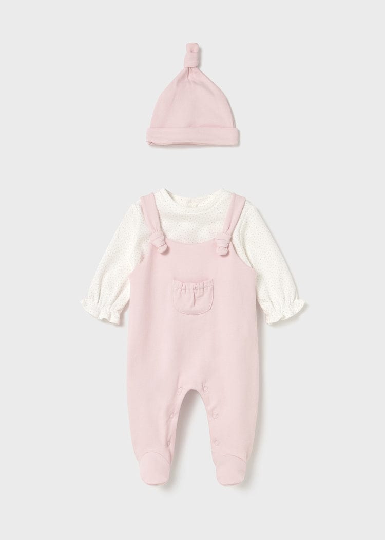 Mayoral Usa Inc Newborn Footed One Piece with Hat - Little Miss Muffin Children & Home