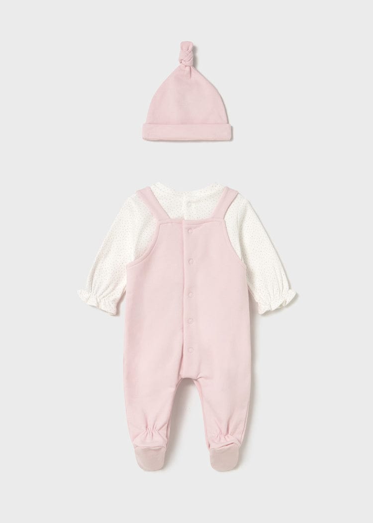Mayoral Usa Inc Newborn Footed One Piece with Hat - Little Miss Muffin Children & Home