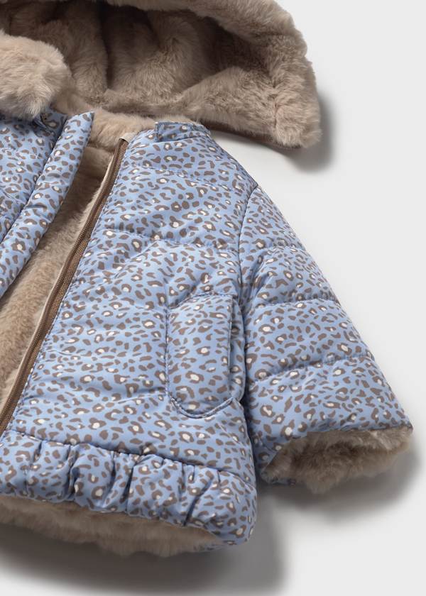 Mayoral Usa Inc Newborn Reversible Coat in Dream Blue - Little Miss Muffin Children & Home