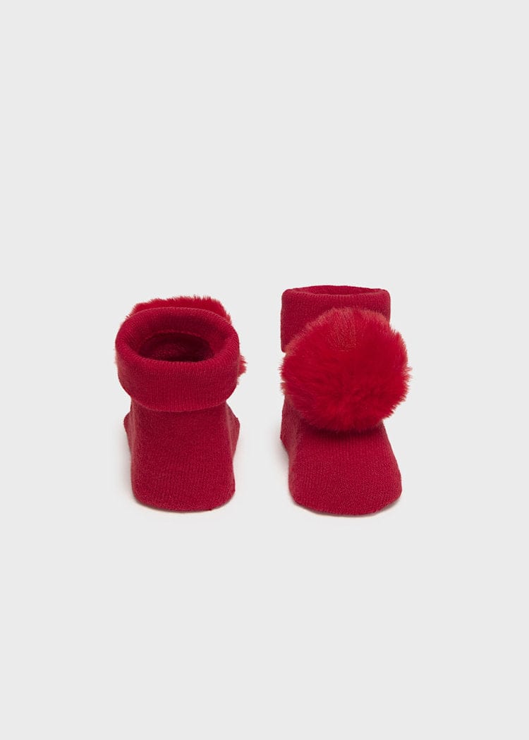 cherry headband with bootie socks