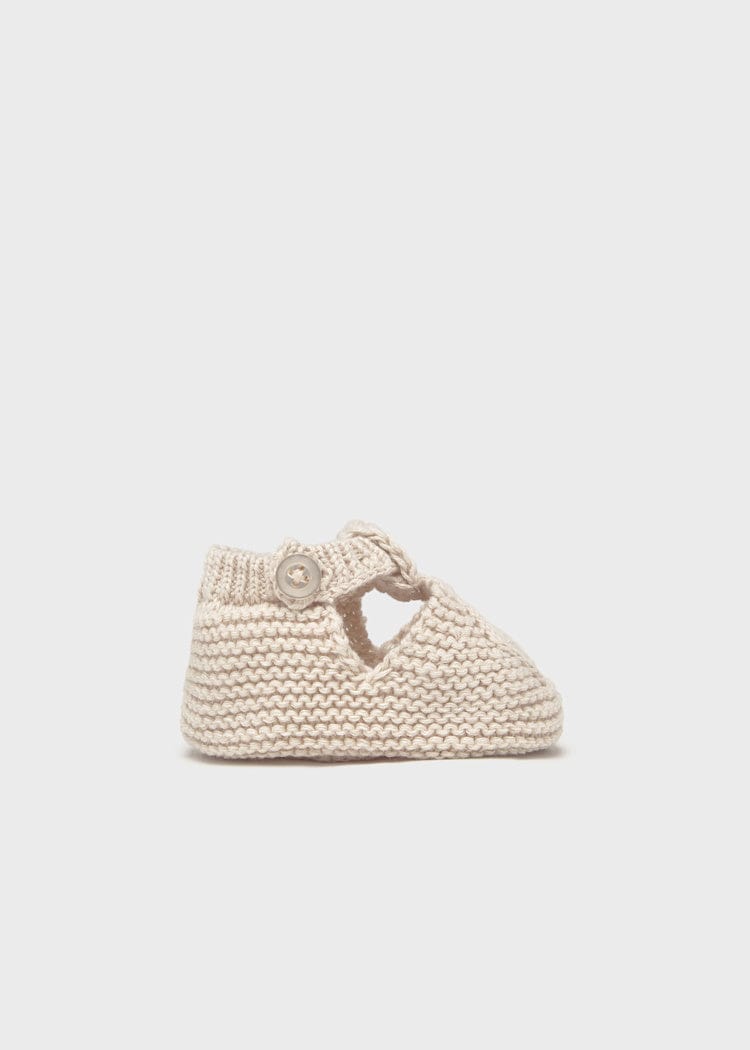 Mayoral Usa Inc Mayoral Knit Booties in Stone - Little Miss Muffin Children & Home