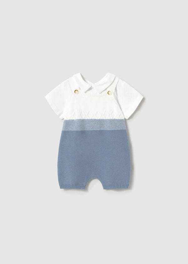 Mayoral Usa Inc Mayoral Knit Overall Set in Riviera - Little Miss Muffin Children & Home
