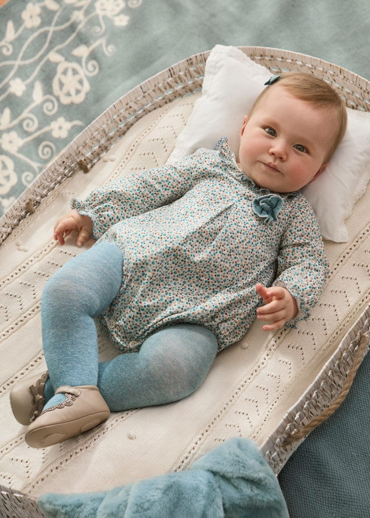 Mayoral Usa Inc Mayoral Floral Romper & Leggings Set in Iceberg - Little Miss Muffin Children & Home