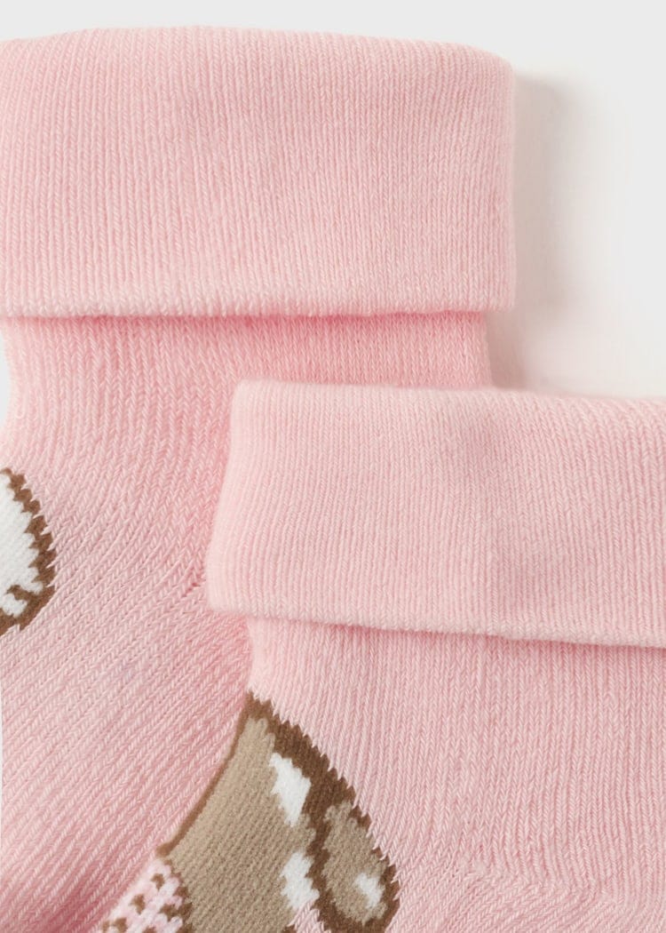 Mayoral Usa Inc Mayoral Non-Slip Rabbit Socks in Blush - Little Miss Muffin Children & Home