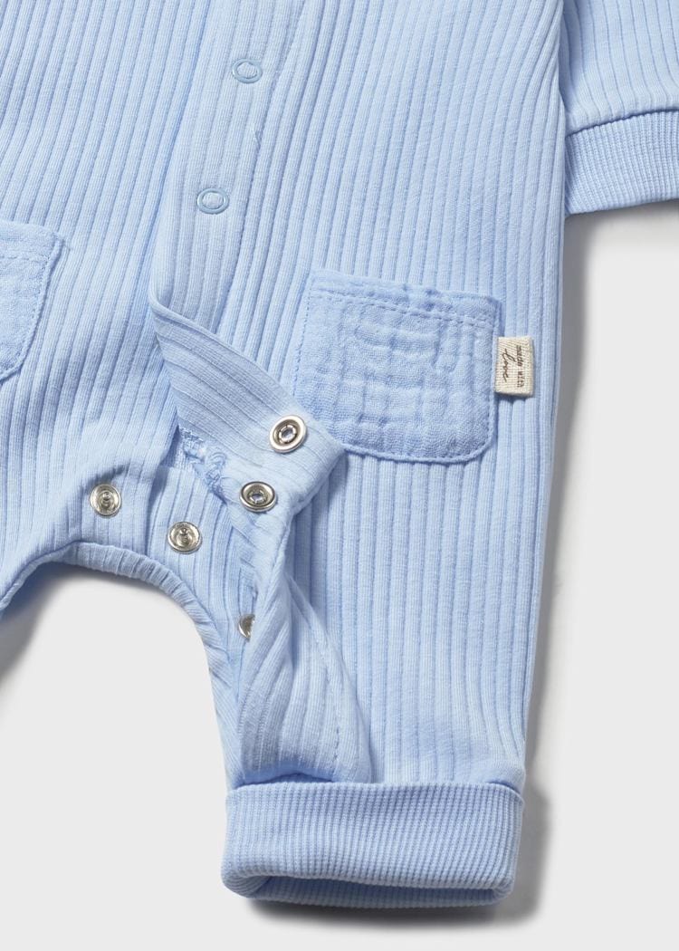 Mayoral Usa Inc Mayoral Newborn Long Button Front Onesie with Bear Design - Little Miss Muffin Children & Home