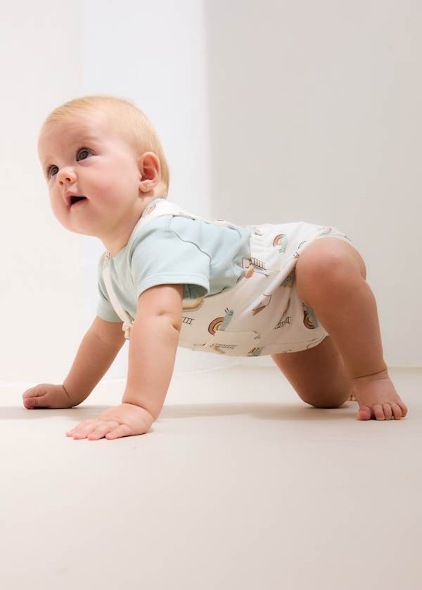 Newborn Printed Overalls