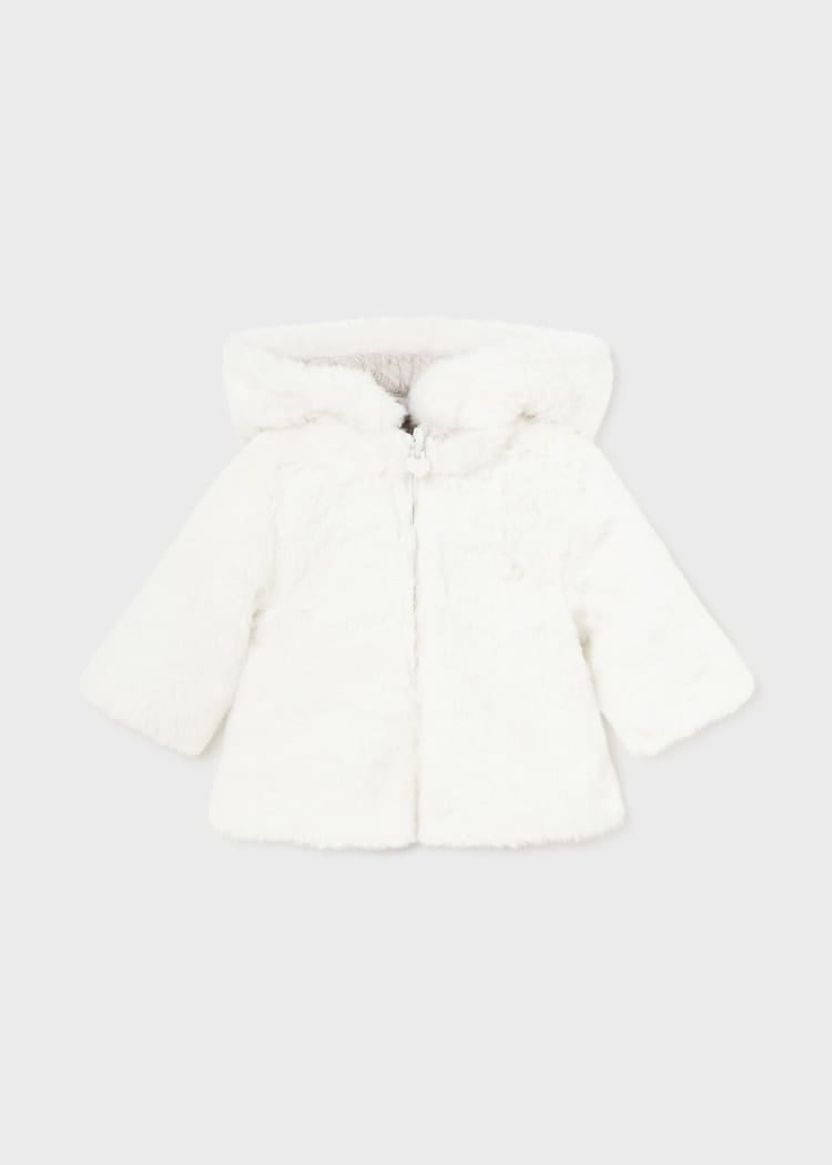Mayoral Usa Inc Mayoral Reversible Hooded Jacket for Baby in Heather Walnut - Little Miss Muffin Children & Home