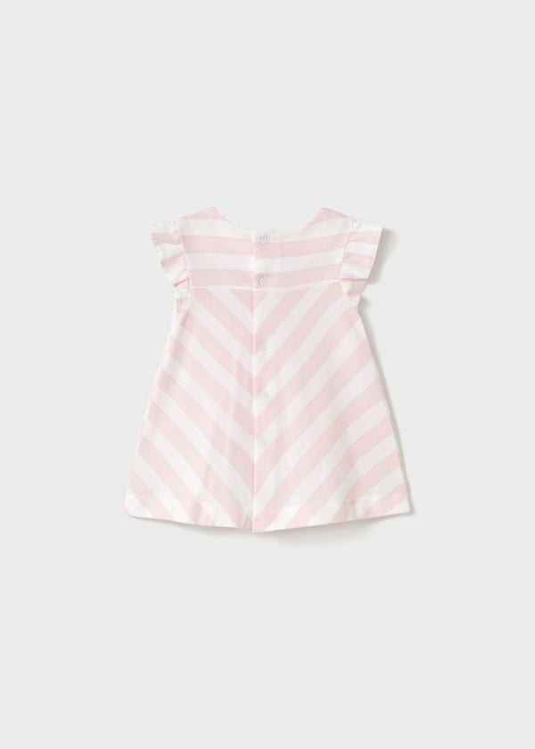 Mayoral Usa Inc Mayoral Striped Baby Dress with Bow Detail - Little Miss Muffin Children & Home