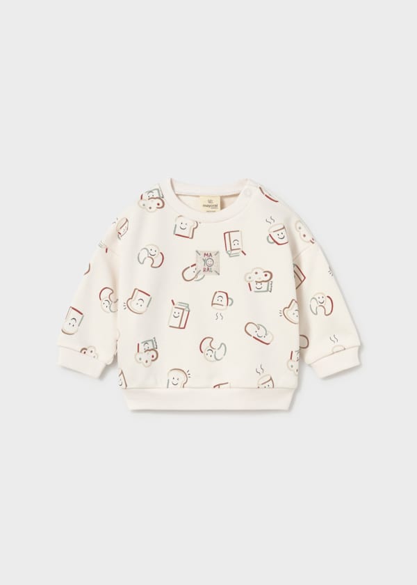 Newborn Printed Sweatshirt, 3 Colors Available