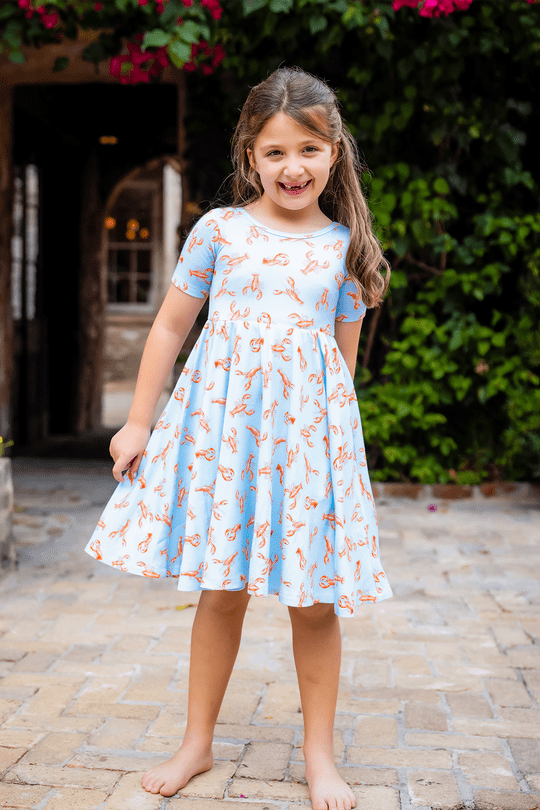 Nola Tawk Nola Tawk Pinch and Peel Organic Cotton Twirl Dress - Little Miss Muffin Children & Home