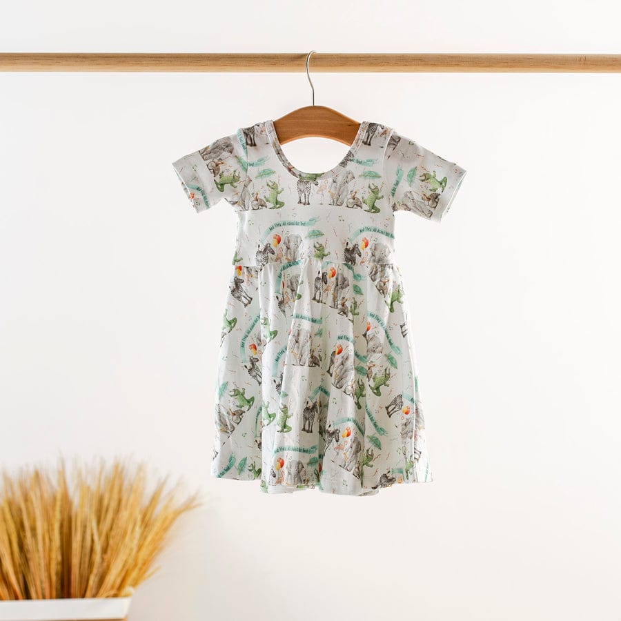 Nola Tawk Nola Tawk And They All Asked for You Organic Cotton Dress - Little Miss Muffin Children & Home