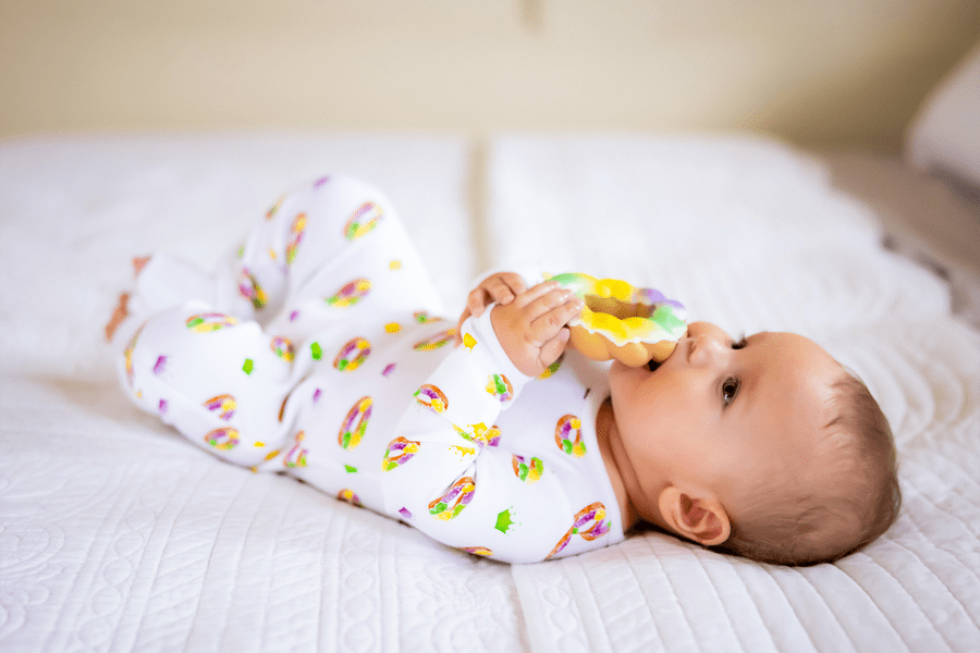 Nola Tawk Nola Tawk Slice, Slice, Baby King Cake Bath Toy & Baby Teether - Little Miss Muffin Children & Home