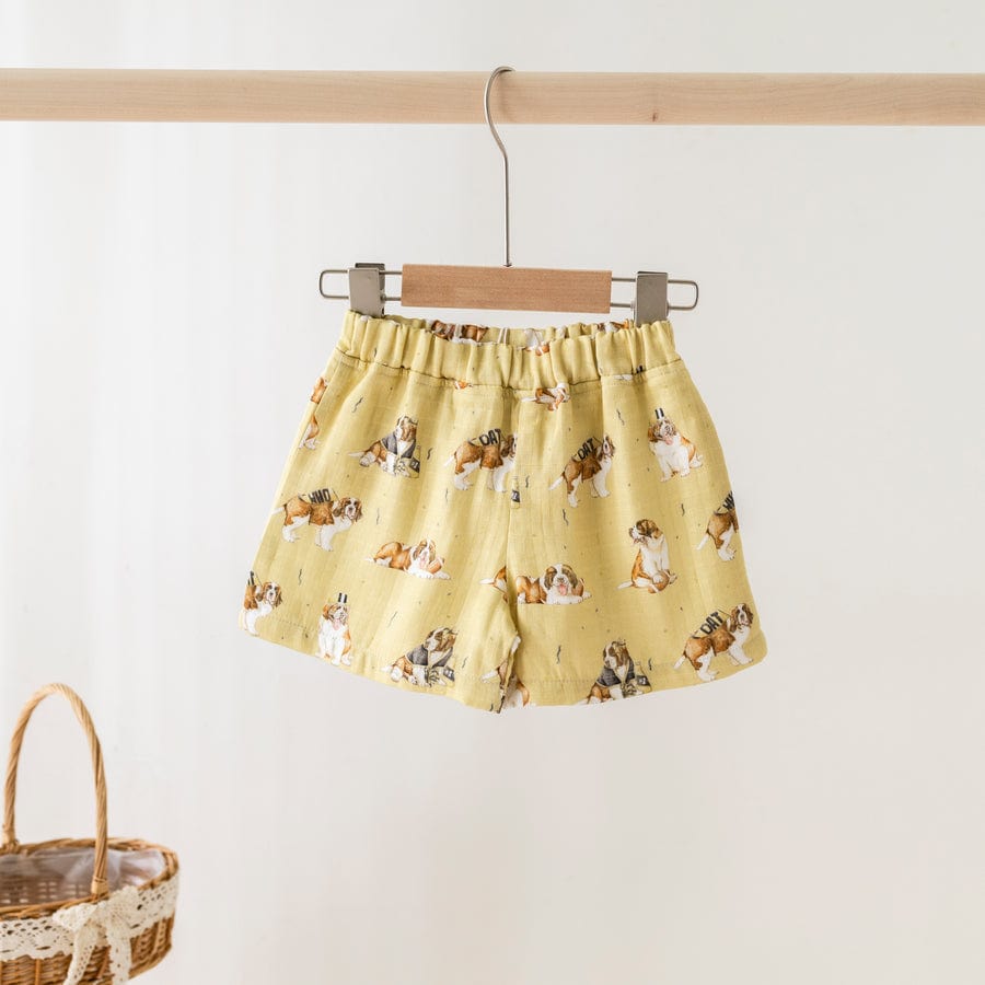 Nola Tawk Nola Tawk MVP: Louisiana Saints Organic Muslin Shorts - Little Miss Muffin Children & Home