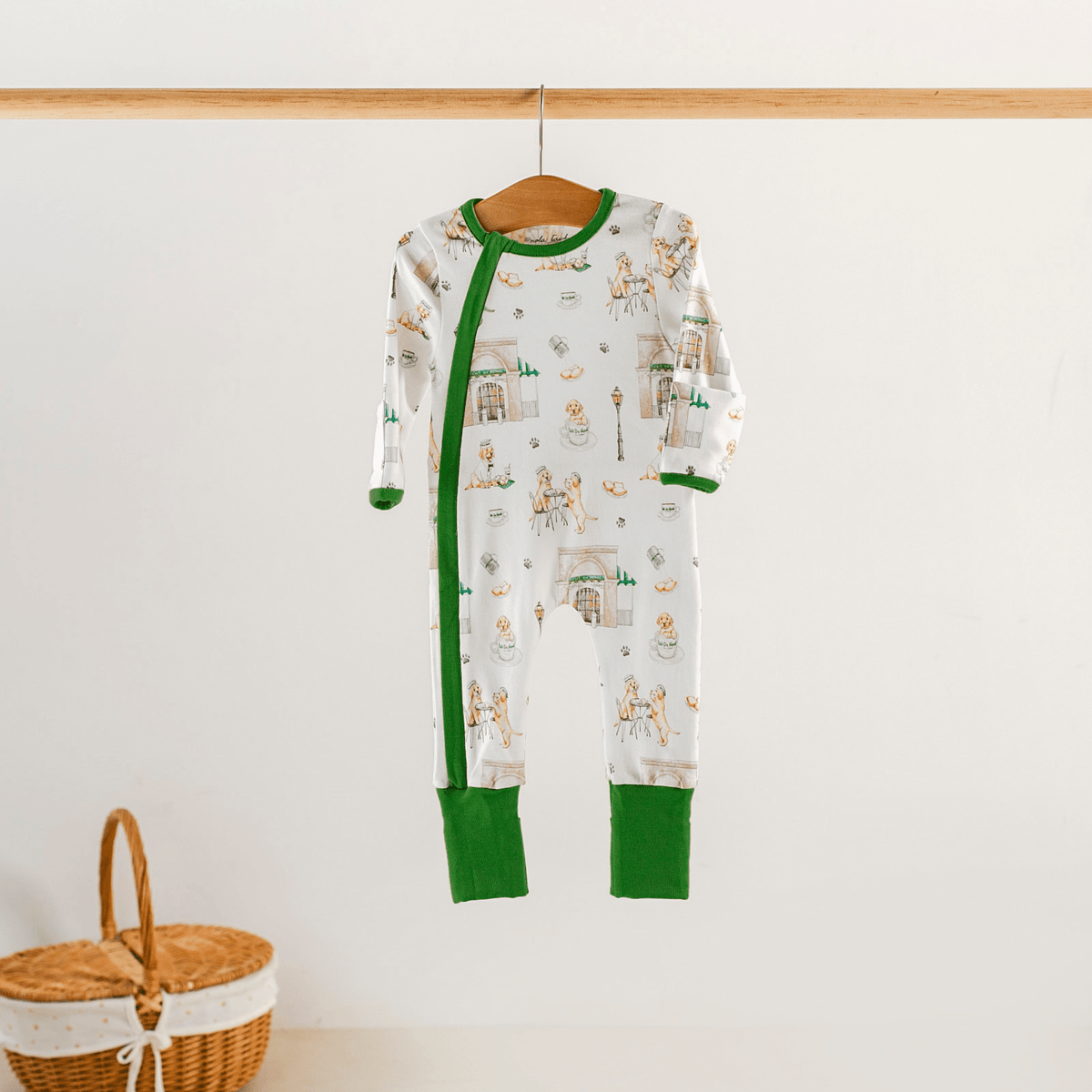 Nola Tawk Nola Tawk Powdered Sugar & Puppies Organic Cotton Kids PJs - Little Miss Muffin Children & Home