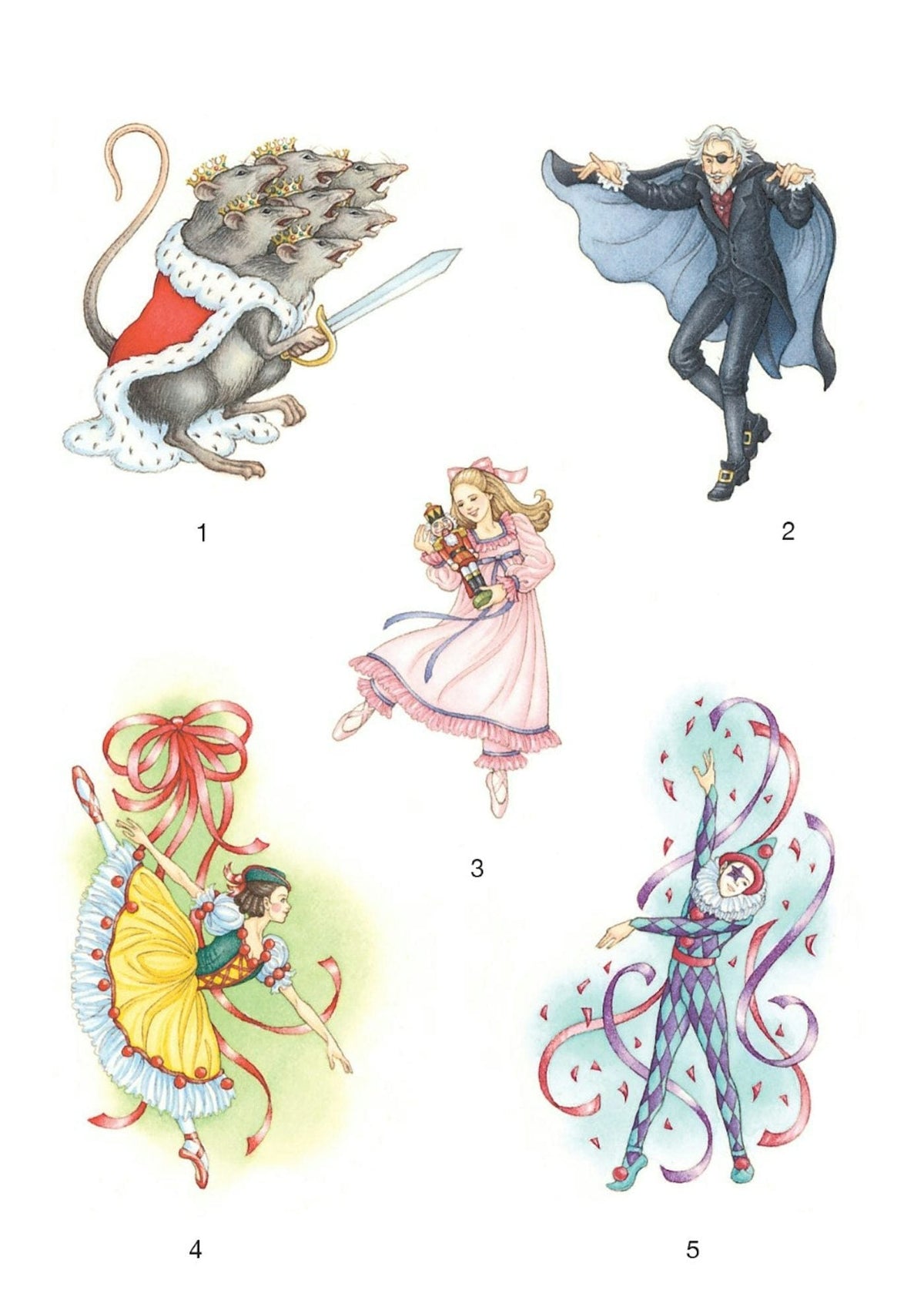 nutcracker glitter stickers