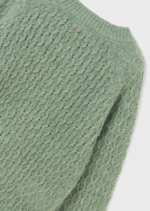 Abel & Lula Abel & Lula Openwork Knit Sweater - Little Miss Muffin Children & Home