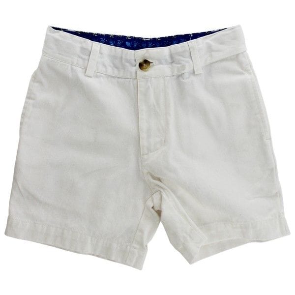 Bailey Boys Pete Cotton Twill Shorts in White - Little Miss Muffin Children & Home