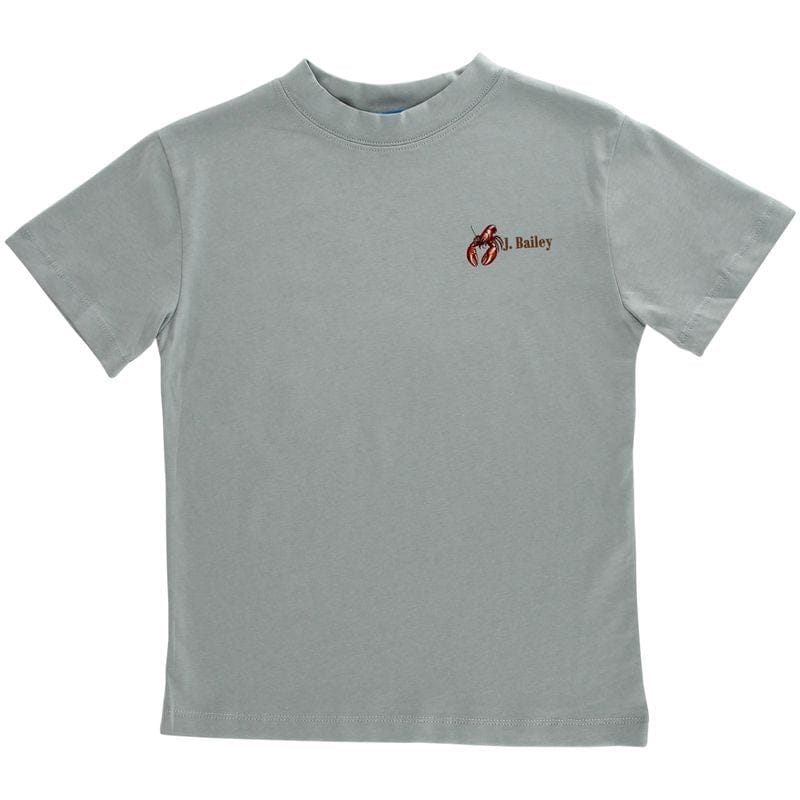 Bailey Boys Short Sleeve Logo Tee, Boil on Pistachio - Little Miss Muffin Children & Home