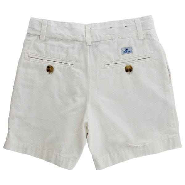 Bailey Boys Pete Cotton Twill Shorts in White - Little Miss Muffin Children & Home