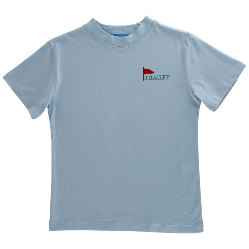 Bailey Boys Short Sleeve Logo Tee, Augusta Dog on Bayberry - Little Miss Muffin Children & Home