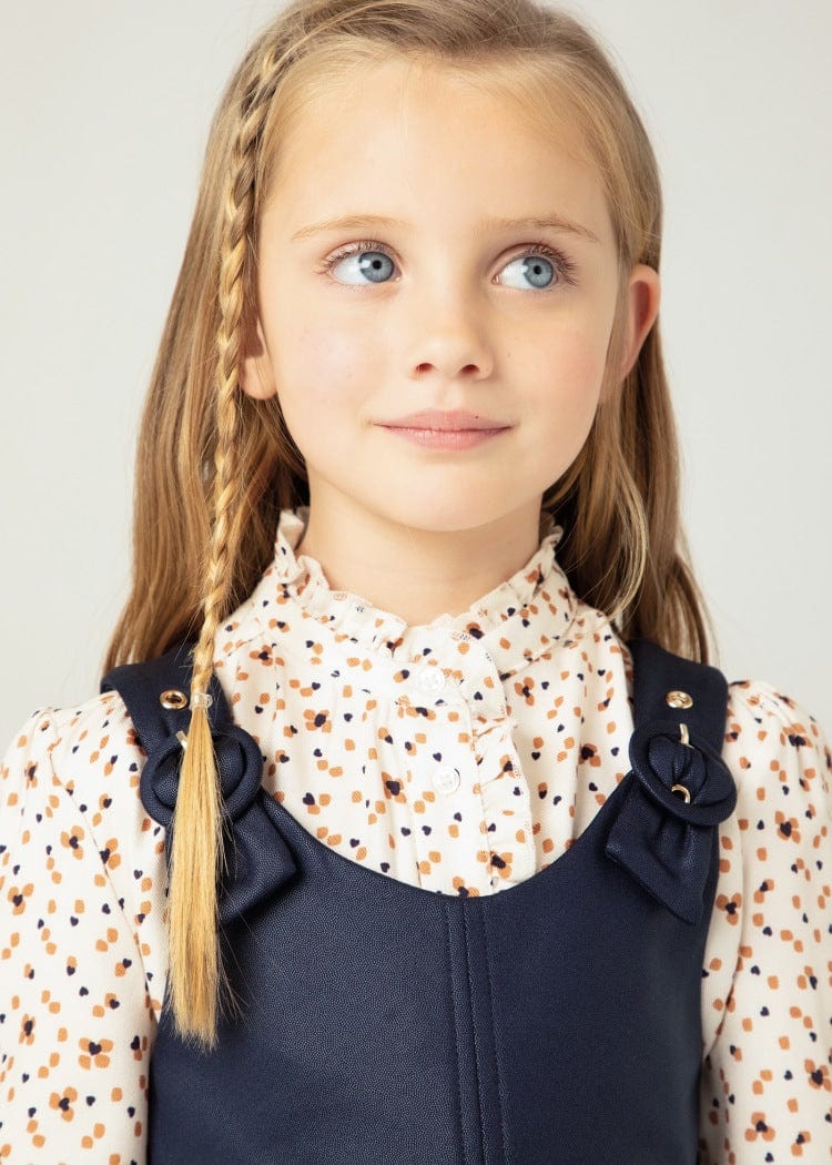 Mayoral Girls Pinafore Dress in Navy Mayoral Girls Pinafore Dress in Navy
