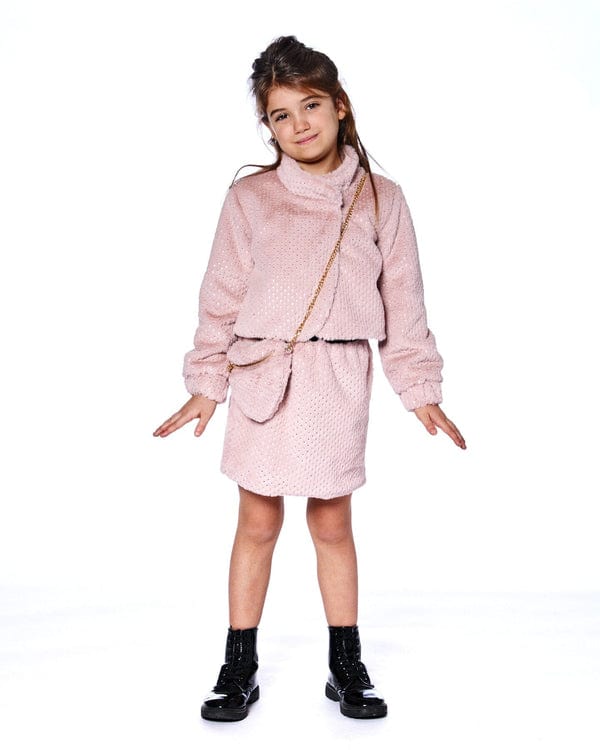 pink fur jacket