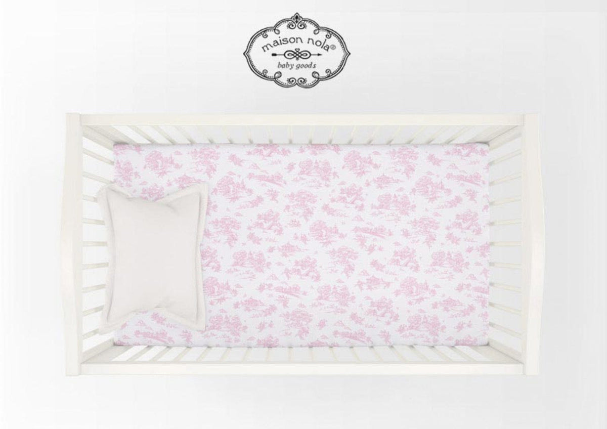 Maison Nola Maison Nola Storyland Toile Crib Fit Sheet - Little Miss Muffin Children & Home