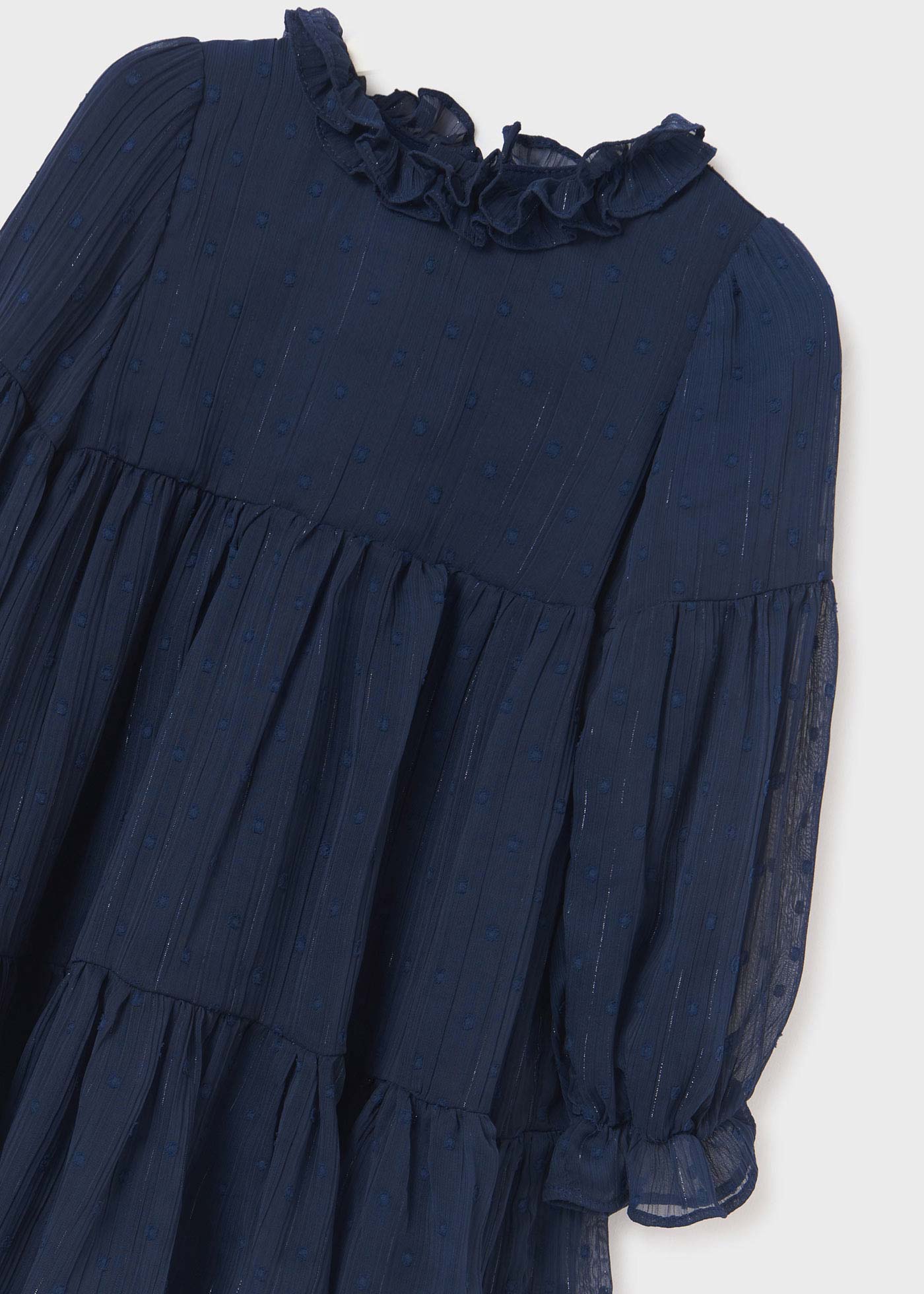 plumeti chiffon dress Long plumetis tulle dress