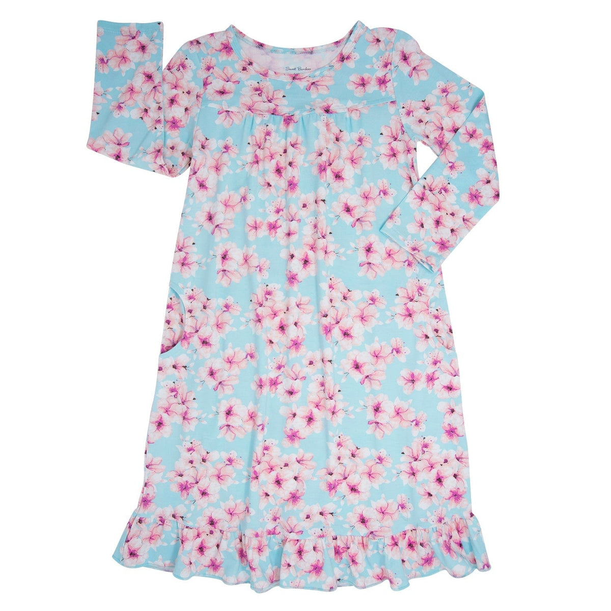 Sweet Bamboo Sweet Bamboo Boho Dress Cherry Blossoms - Little Miss Muffin Children & Home