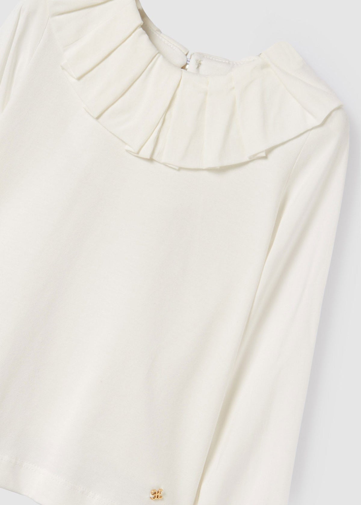 Abel & Lula Abel & Lula Ruffled Collar Top - Little Miss Muffin Children & Home