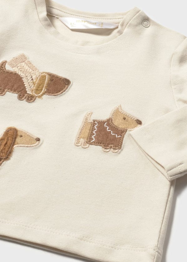 embroidered puppy t shirt