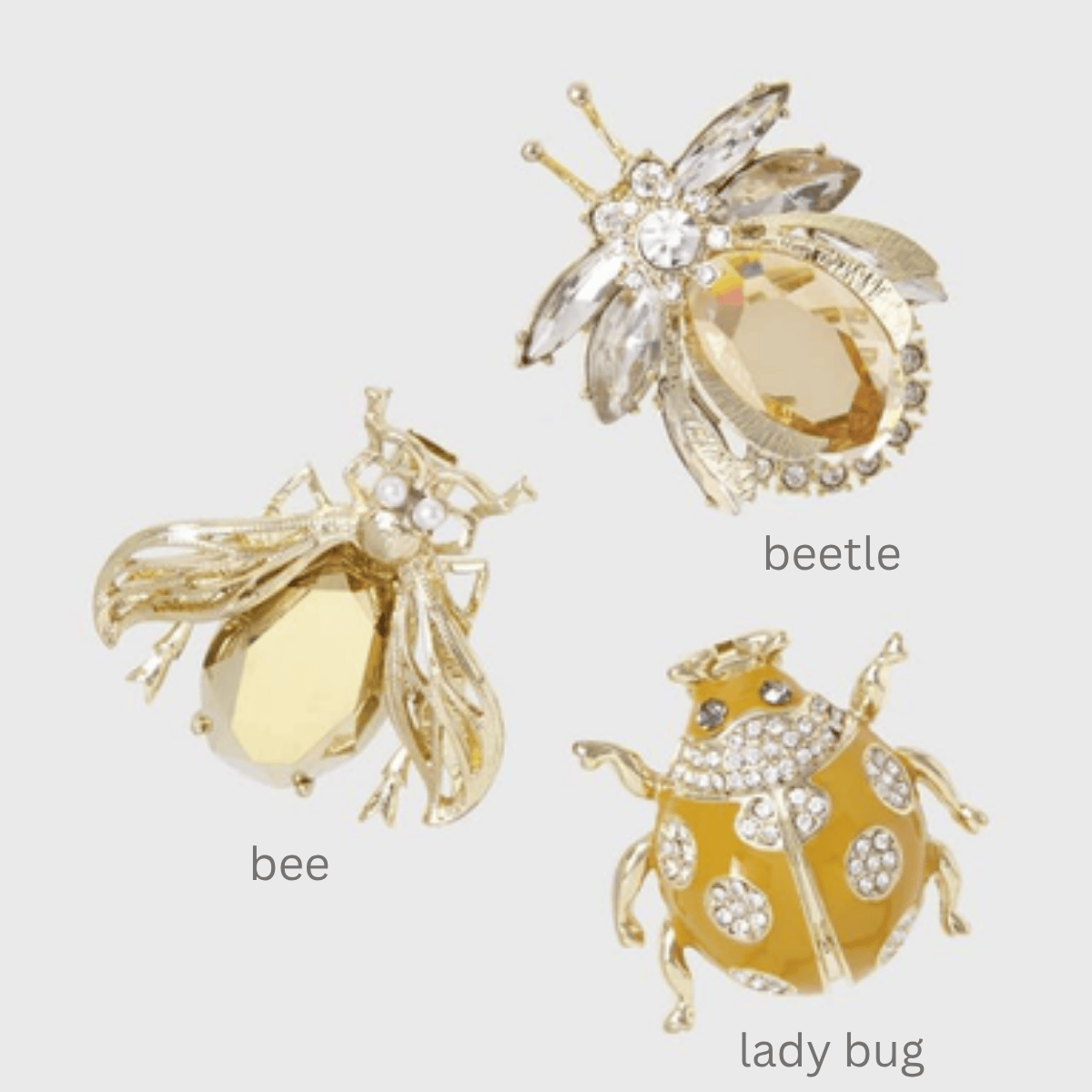 golden insect clips