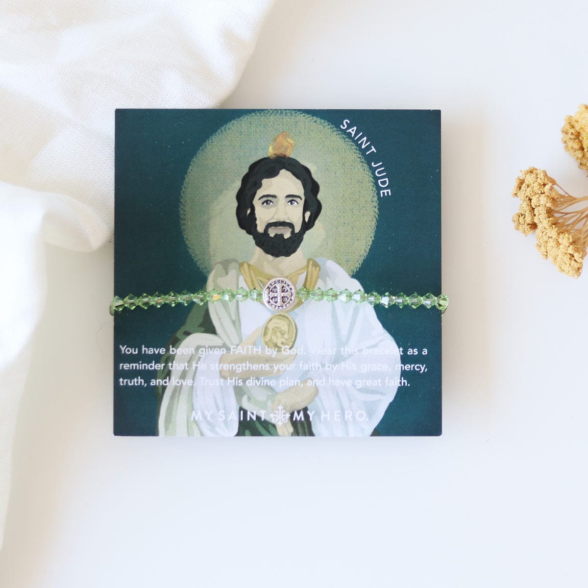 My Saint My Hero My Saint My Hero St Jude Blessing Bracelet - Little Miss Muffin Children & Home