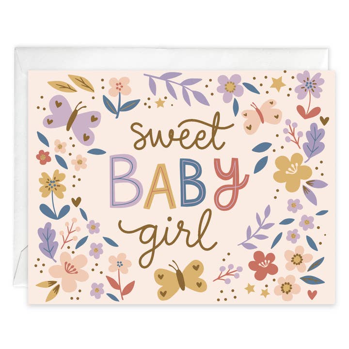 sweet baby girl card