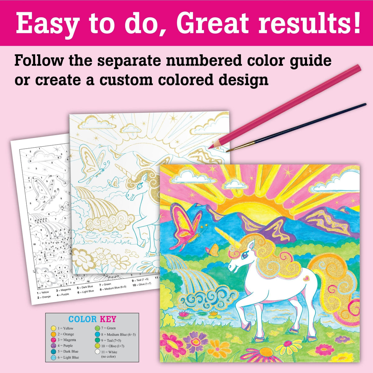 Faber Castell Faber Castell Color By Number Unicorn Foil Fun - Little Miss Muffin Children & Home