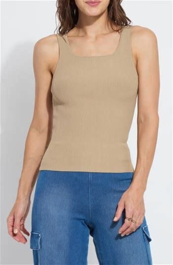 Avril Sculpting Tank in Sandstone by Lysse